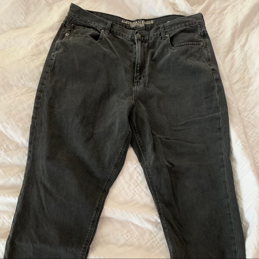 American Eagle Black Mom Jeans